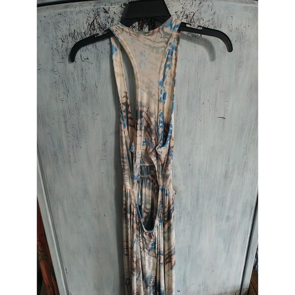 Hardtail Forever V-neck Sleeveless Tie Dye Maxi Dress Boho Feminine Cottage Core - Picture 6 of 9